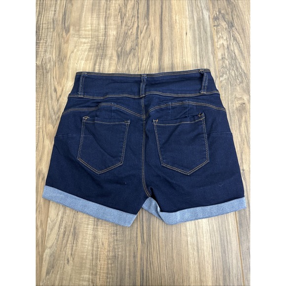 Wax‎ Jeans Butt, I Love You Shorts Medium Dark Blue - Picture 5 of 8